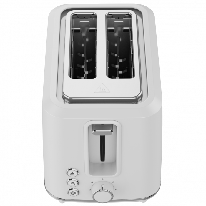 Electric Toaster, white, 220-240V, 50-60Hz, 920-1080W, 2 slots, 3 modes, 7 browning levels