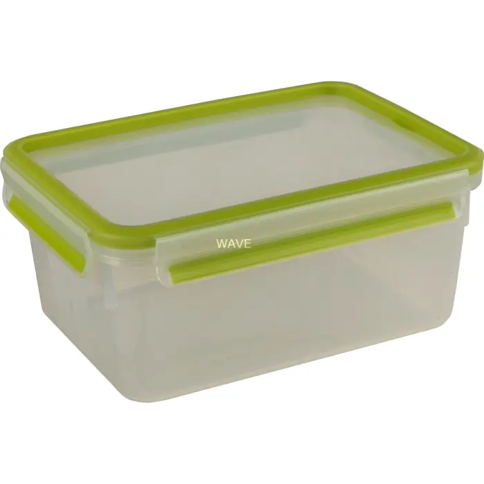 Emsa CLIP & GO Lunchbox XL, lunch box (green/transparent, with inserts)