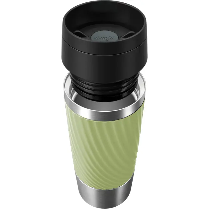 Emsa TRAVEL MUG Classic Twist (green/stainless steel, 0.36 liters)