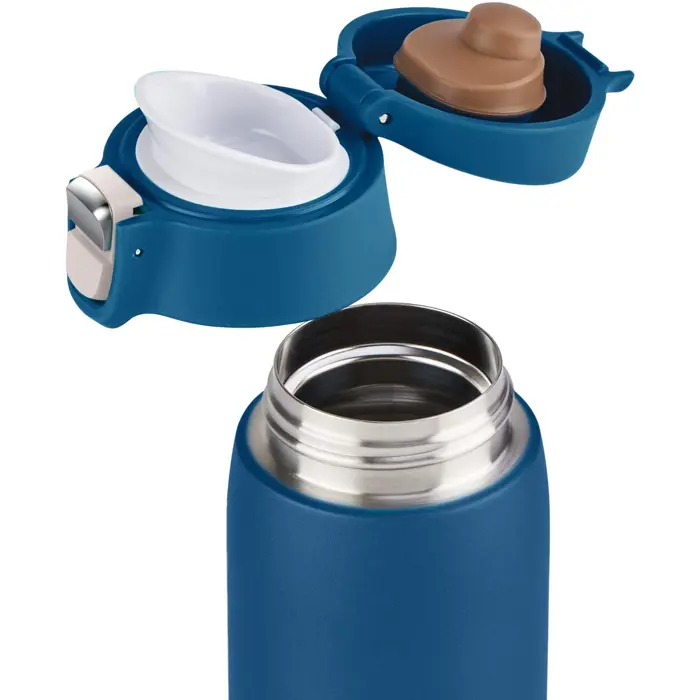 Emsa TRAVEL MUG light thermal mug 0.4 liters (dark blue, flip lid)