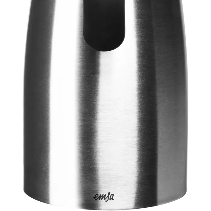 Emsa Vacuum jug SOFT GRIP, 1 liter (stainless steel/black, Quick Tip closure)