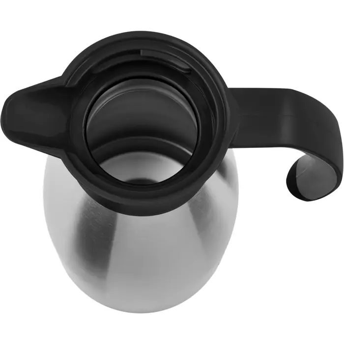 Emsa Vacuum jug SOFT GRIP, 1 liter (stainless steel/black, Quick Tip closure)