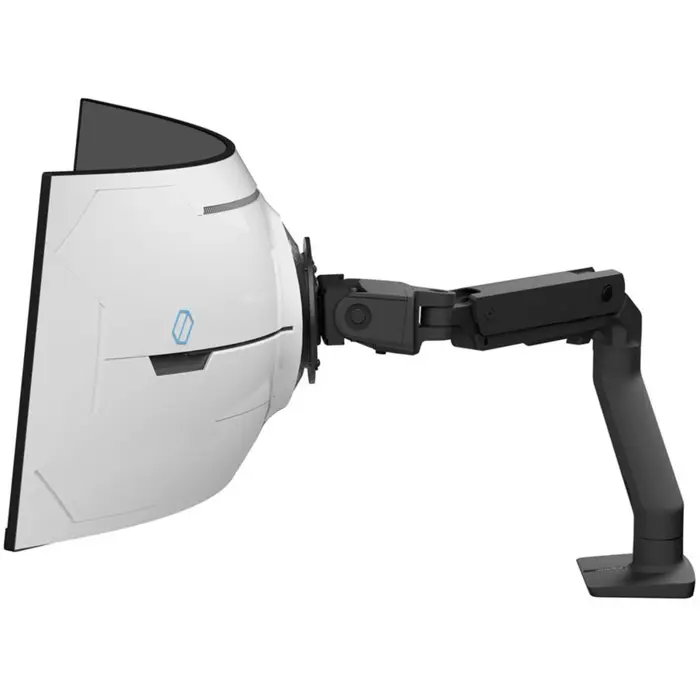 Ergotron HX Monitor Arm with VHD joint, desk mount, monitor mount (black (matt), for 1000 R curved monitors)