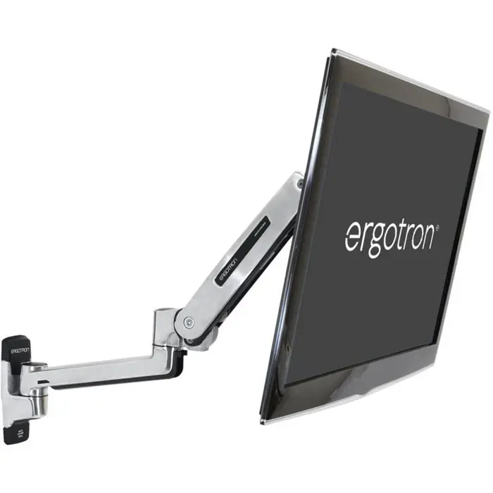 Ergotron LX stand-sit monitor arm, monitor holder (silver)