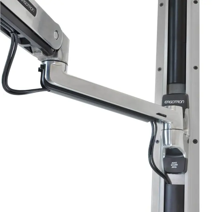 Ergotron LX stand-sit monitor arm, monitor holder (silver)