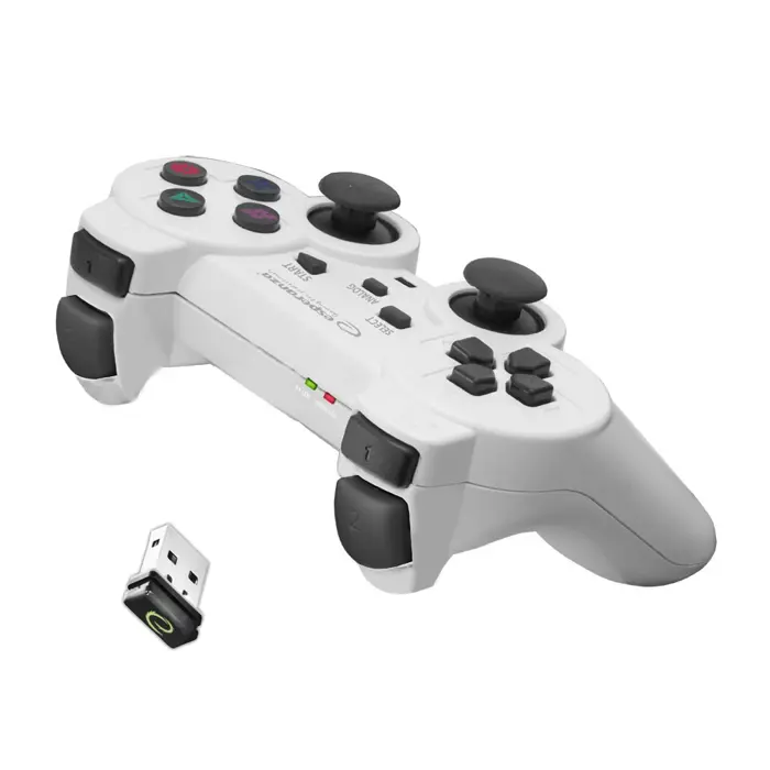 Esperanza EGG108W Gaming Controller Black, White RF Gamepad Analogue / Digital PC, Playstation 3