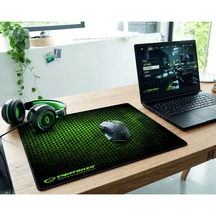 Esperanza EGP103G mouse pad Gaming mouse pad Black, Green