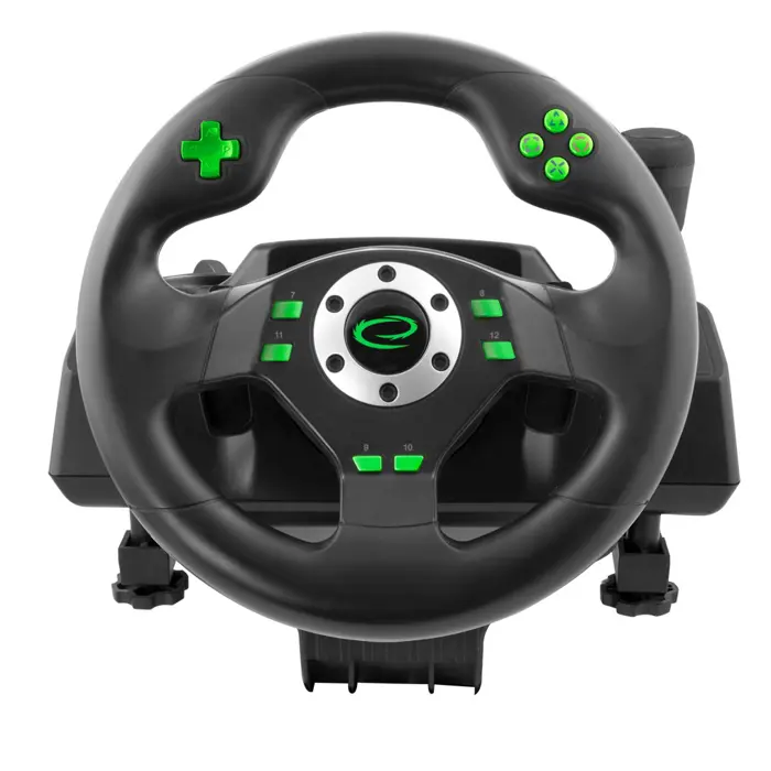 Esperanza EGW101 Gaming Controller Steering wheel Playstation,Playstation 3 Digital USB Black,Green