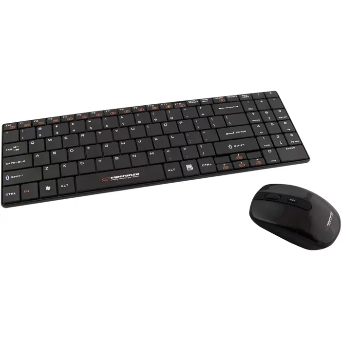 Esperanza EK122K keyboard RF Wireless QWERTY Black