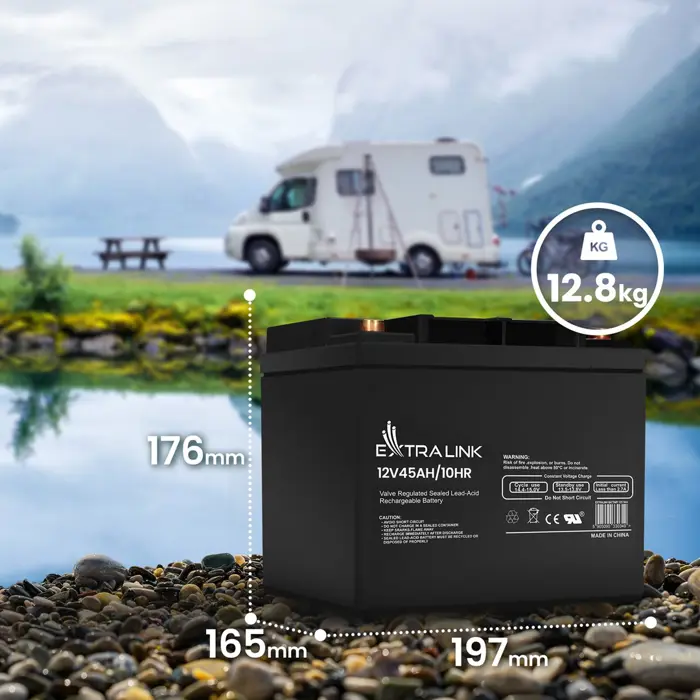 Extralink Accumulator AGM 12V 45Ah maintenance free
