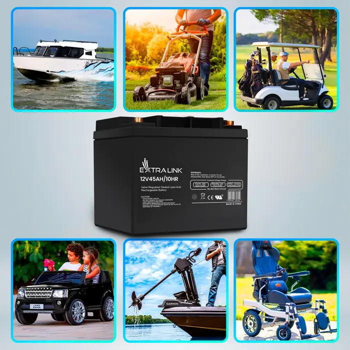 Extralink Accumulator AGM 12V 45Ah maintenance free