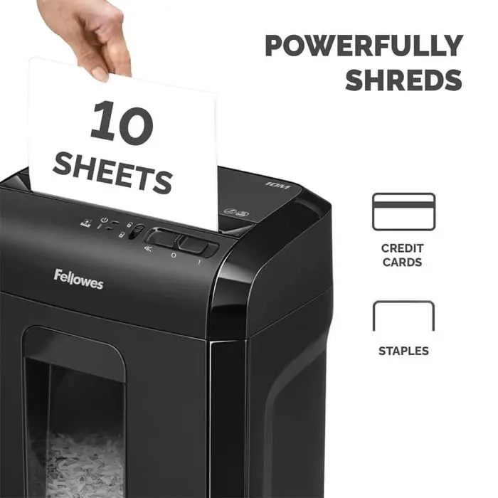 Fellowes Powershred 10M Micro-Cut Document Shredder