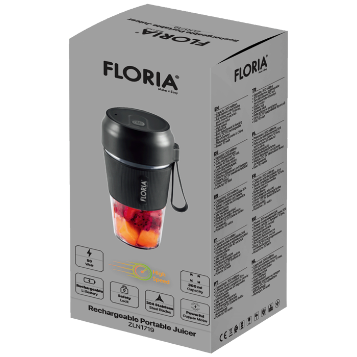 Floria Blender za Smoothie, bežični, 300ml., 50W - ZLN1719