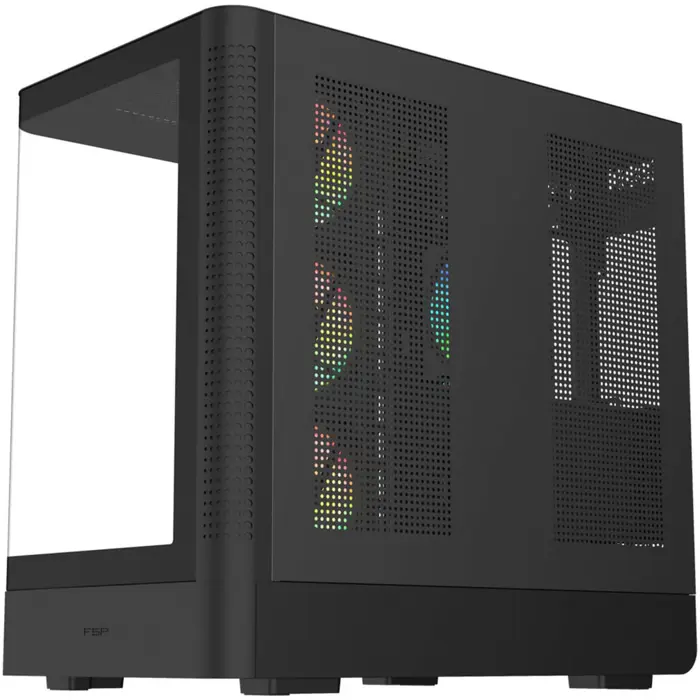 Fortron M581 (black, panoramic glass design)