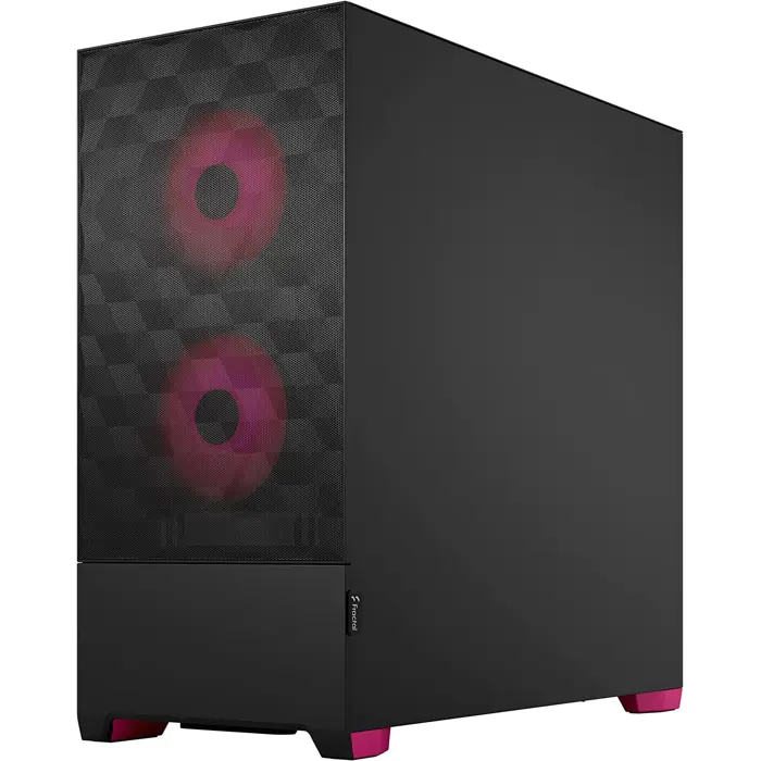 Fractal Design Pop Air RGB magenta Core TG Clear Tint, Tower Case (black/magenta)