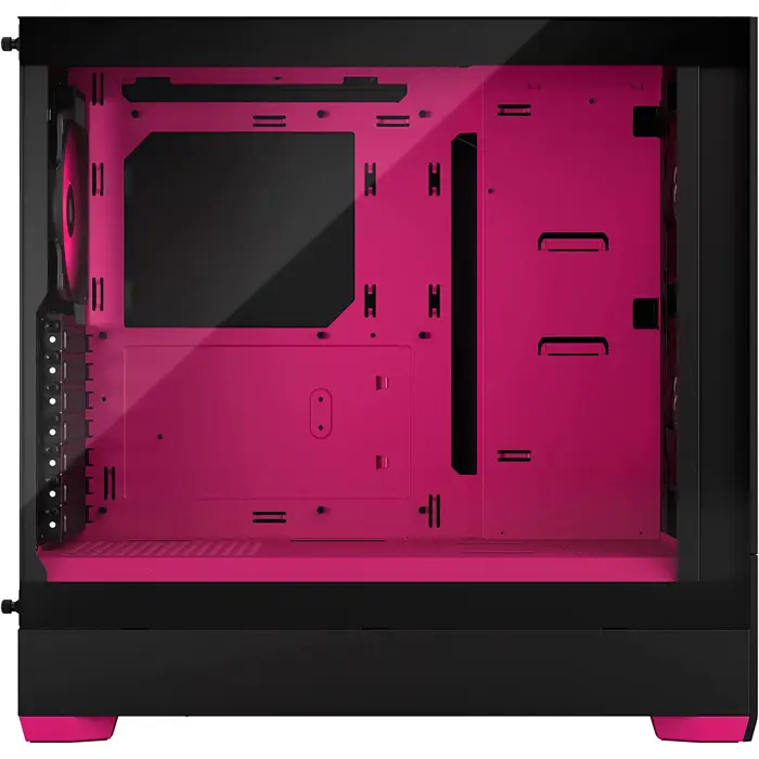 Fractal Design Pop Air RGB magenta Core TG Clear Tint, Tower Case (black/magenta)