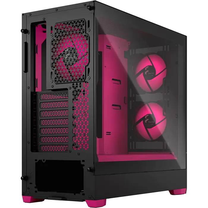Fractal Design Pop Air RGB magenta Core TG Clear Tint, Tower Case (black/magenta)