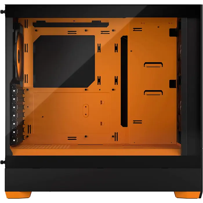 Fractal Design Pop Air RGB orange Core TG Clear Tint, Tower Case (black/orange)