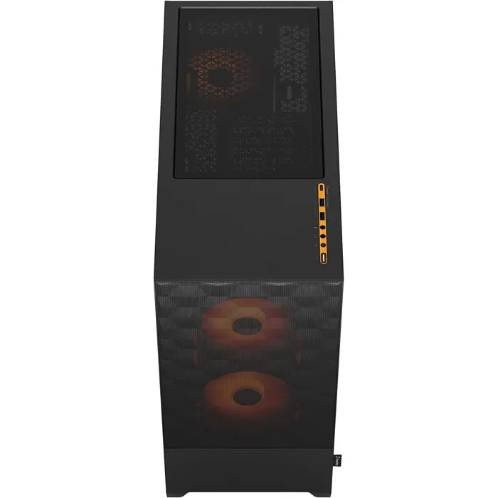 Fractal Design Pop Air RGB orange Core TG Clear Tint, Tower Case (black/orange)