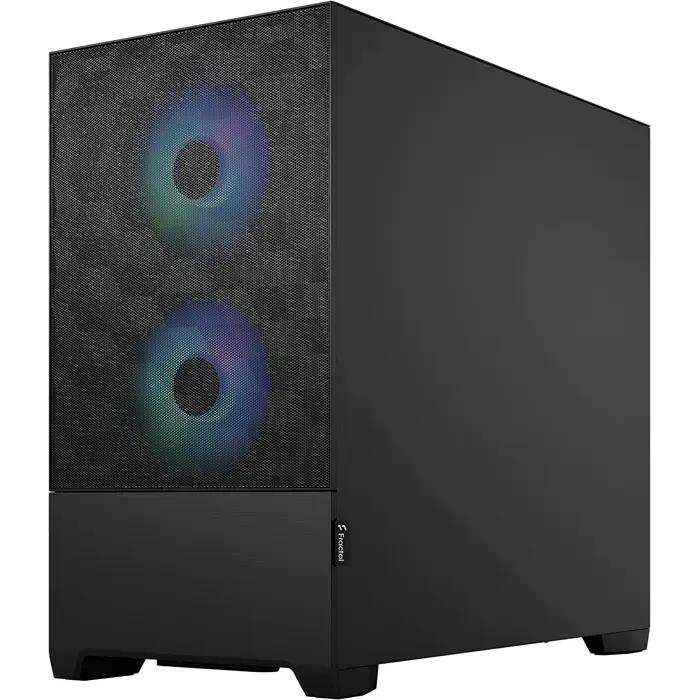 Fractal Design Pop Mini Air RGB black TG Clear Tint, Tower Case (black)