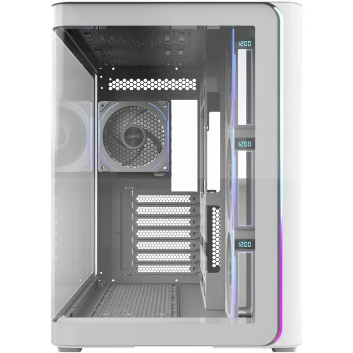 FSP M580-WP, tower case white, tempered glass