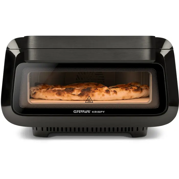 G3Ferrari 3-in-1 pizza oven Krispy (black, 2,100 watts, for pizza Ř 32cm, including pizza cutter)