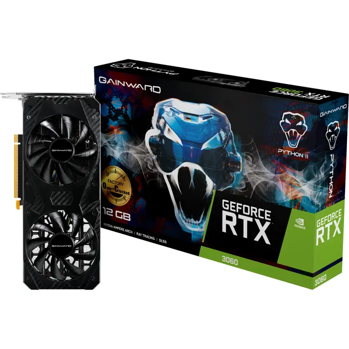 Gainward GeForce RTX 3060 Python II OC (3x DisplayPort, 1x HDMI 2.1)