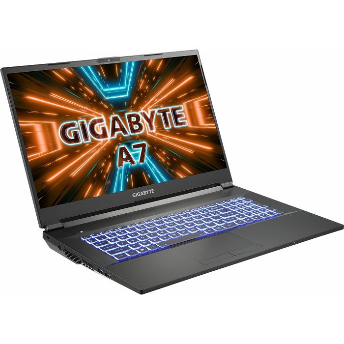 Gaming laptop GIGABYTE A7 K1-BEE1150SD / Ryzen 7 5800H, 16GB, 1000GB SSD, GeForce RTX 3060P 6GB, 17.3" FHD IPS 144Hz, FreeDOS, sivo 