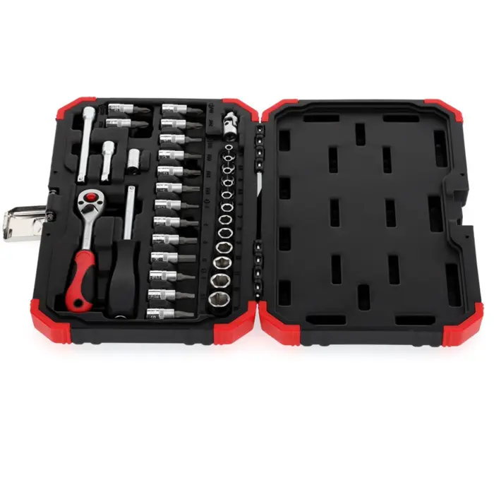 Gedore Red socket wrench set 1/4 SW4-13mm 33 pieces - 3300051