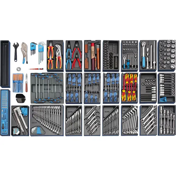 Gedore tool trolley 1500 ES-03-2004 0810 (blue / black, incl. 325 tools)