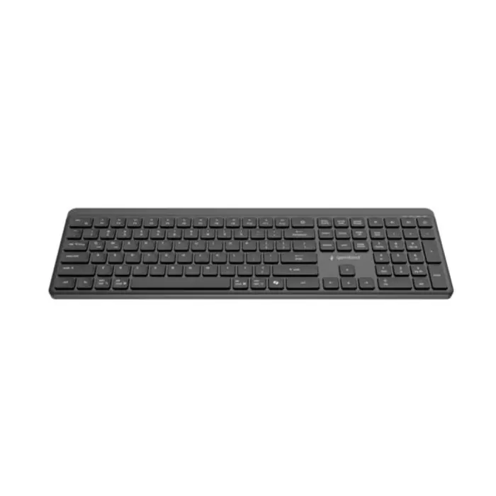 Gembird Dual-mode pro-business slim wireless keyboard, 2.4G BT, US layout