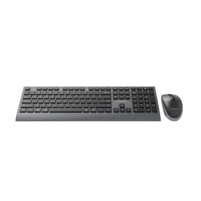 Gembird Dual-mode slim wireless desktop set, 2.4G BT, US layout