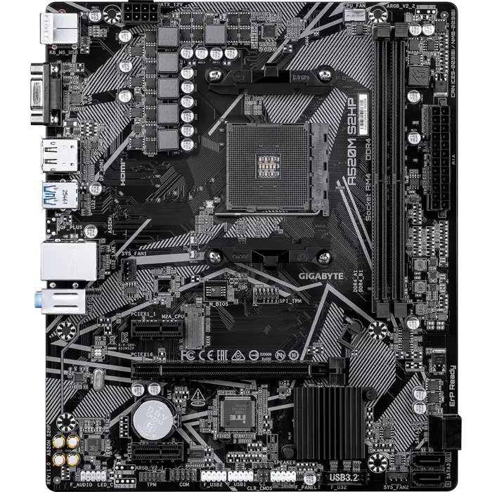 GigaByte A520M S2HP (black/gray)