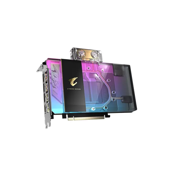 GIGABYTE AORUS GeForce RTX 5080 XTREME WATERFORCE WB 16G Graphics Card - 16GB GDDR7, 256bit, PCI-E 5.0, 2805MHz Core Clock, 3 x DP 2.1a, 1 x HDMI 2.1b, NVIDIA DLSS 4, GV-N5080AORUSX WB-16GD