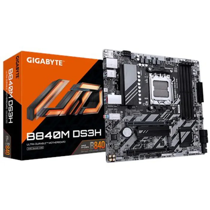 Gigabyte B840M DS3H Motherboard (B840,AM5,mATX,DDR5)