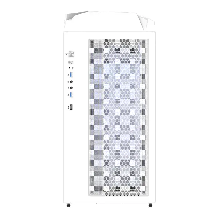 Gigabyte case C301 with glass, white, ATX, Mid Tower