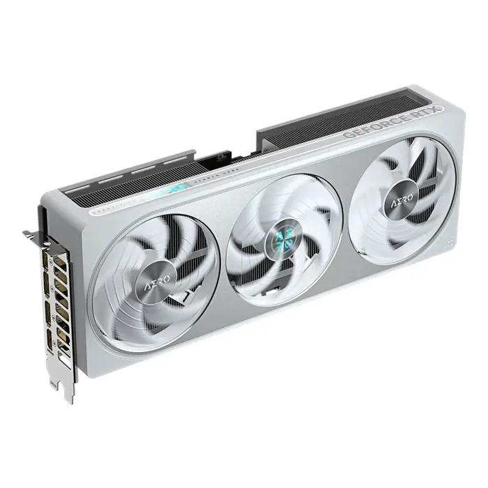 GIGABYTE GeForce RTX 5070 AERO OC 12G Graphics Card - 12GB GDDR7, 192bit, PCI-E 5.0, 2625 MHz Core Clock, 3 x DP 2.1a, 1 x HDMI 2.1b, NVIDIA DLSS 4, GV-N5070AERO OC-12GD