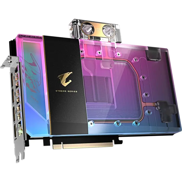 GIGABYTE GeForce RTX 5090 AORUS XTREME WATERFORCE WB 32G, graphics card DLSS 4, 3x DisplayPort, 1x HDMI 2.1