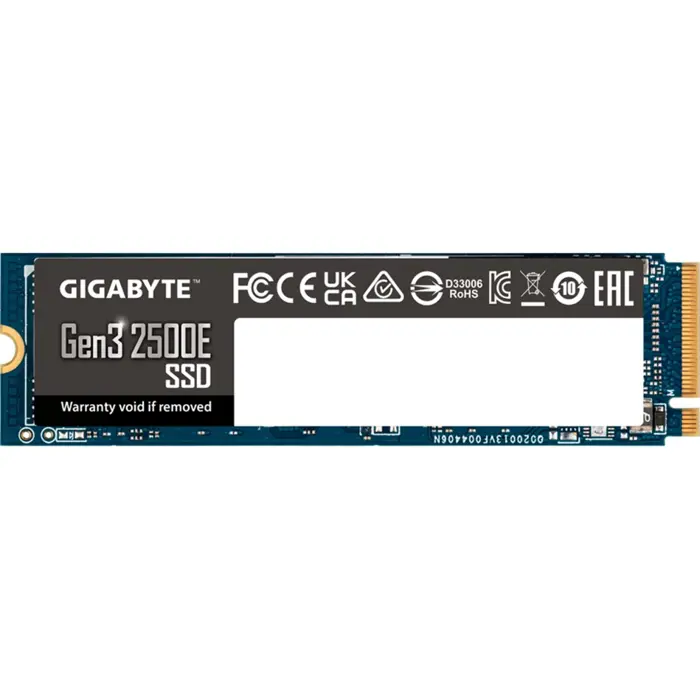 GIGABYTE Gen3 2500E SSD 500GB (PCIe 3.0 x4, NVMe 1.3, M.2 2280)