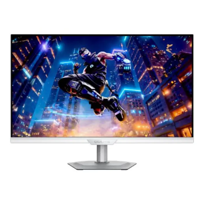 GIGABYTE M27UP ICE 27” 4K UHD Gaming Monitor - Dual Mode (4K 160Hz or FHD 320Hz), 3840 x 2160, 1ms, 350 cd/m², FreeSync Premium, DisplayHDR400, HDMI 2.1, Displayport 1.4