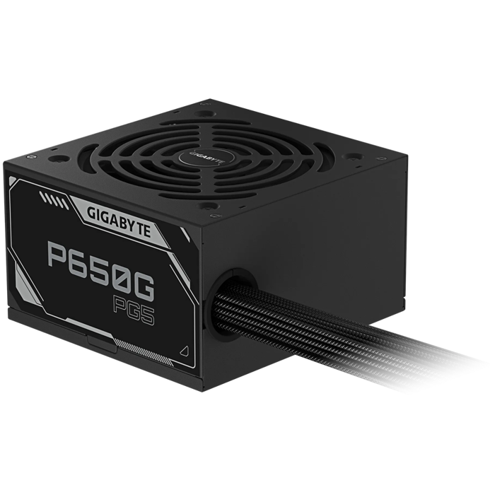 GIGABYTE P650G PG5, Power Supply 650W, 80 PLUS Gold, ATX 3.1, PCIe Gen 5.1 ready