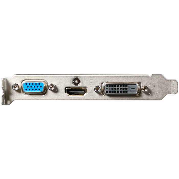 GIGABYTE Video Card NVIDIA GeForce GT 710 2GL (2GB DDR3/64bit, PCI-E 2.0, Recommended PSU 300W, HDMI+DVI low profile bracket x1, D-SUB low profile bracket x1, Dual-link DVI-D x1 /HDMI x1/D-Sub x1, Low