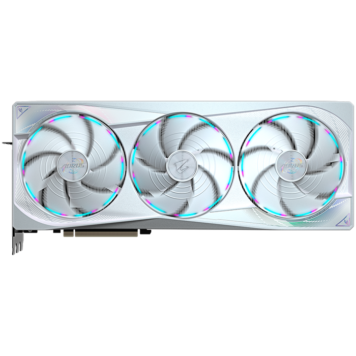 GIGABYTE Video Card NVIDIA GeForce RTX 5080 AORUS MASTER ICE 16G (16GB GDDR7/256bit, PCIe 5.0, 3xDP, 1xHDMI, Recommended PSU 850W, 3 fans) ATX white