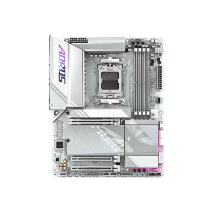 GIGABYTE X870E AORUS ELITE WIFI7 ICE Motherboard - Supports AMD Ryzen 9000 CPUs, 16+2+2 Phases Digital VRM, up to 8200Hz DDR5 (OC), 3xPCIe 5.0 + 1xPCIe 4.0, Wi-Fi 7, 2.5GbE LAN, USB 4
