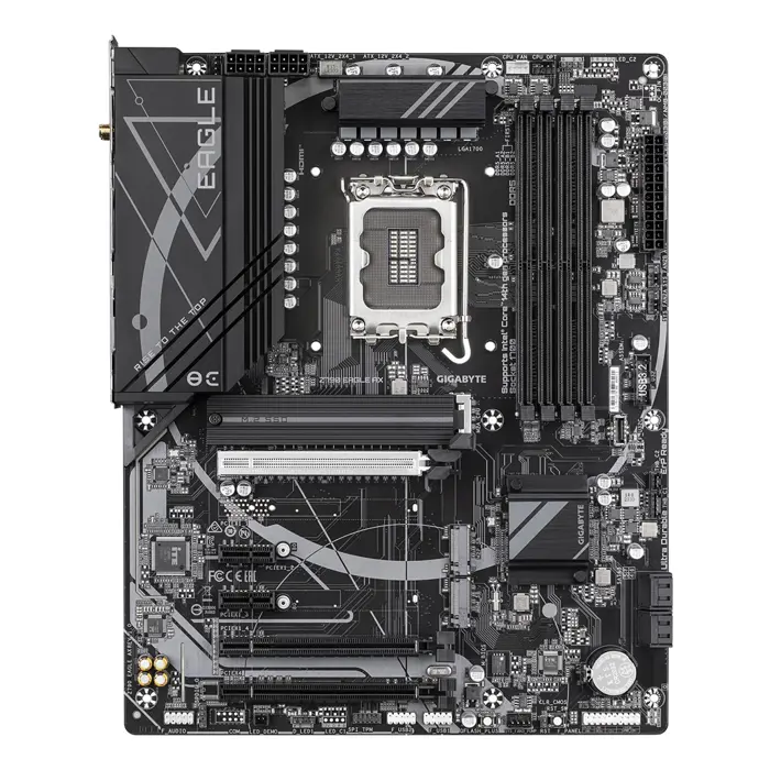 GIGABYTE Z790 EAGLE AX Motherboard - Supports Intel Core 14th Gen CPUs, 12+1+1Phases Digital VRM, up to 7600MHz DDR5 (OC), 3xPCIe 4.0 M.2, Wi-Fi 6E, 2.5GbE LAN, USB 3.2 Gen 2