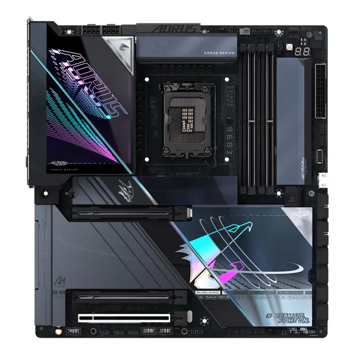 GIGABYTE Z890 AORUS MASTER AI TOP Motherboard - Supports Intel Core Ultra (Series 2) CPUs, 20+1+2 phases VRM, up to 9500MHz DDR5 (OC), PCIe 5.0 M.2, Wi-Fi 7, Thunderbolt 4
