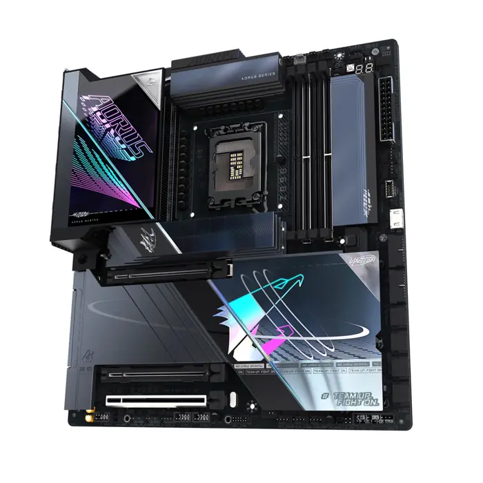 GIGABYTE Z890 AORUS MASTER AI TOP Motherboard - Supports Intel Core Ultra (Series 2) CPUs, 20+1+2 phases VRM, up to 9500MHz DDR5 (OC), PCIe 5.0 M.2, Wi-Fi 7, Thunderbolt 4