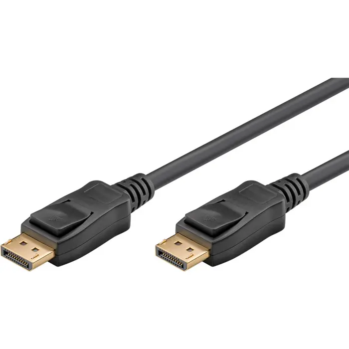 goobay DisplayPort 2.0/2.1 cable, 16K @ 60Hz, 80 Gbit/s black, 3 meters