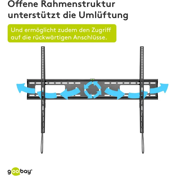 Goobay Pro TILT (XL), wall mount (black)