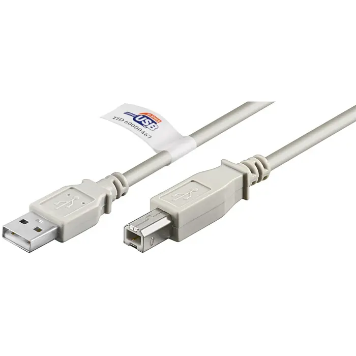 goobay USB 2.0 St.A-St.B gray 5m